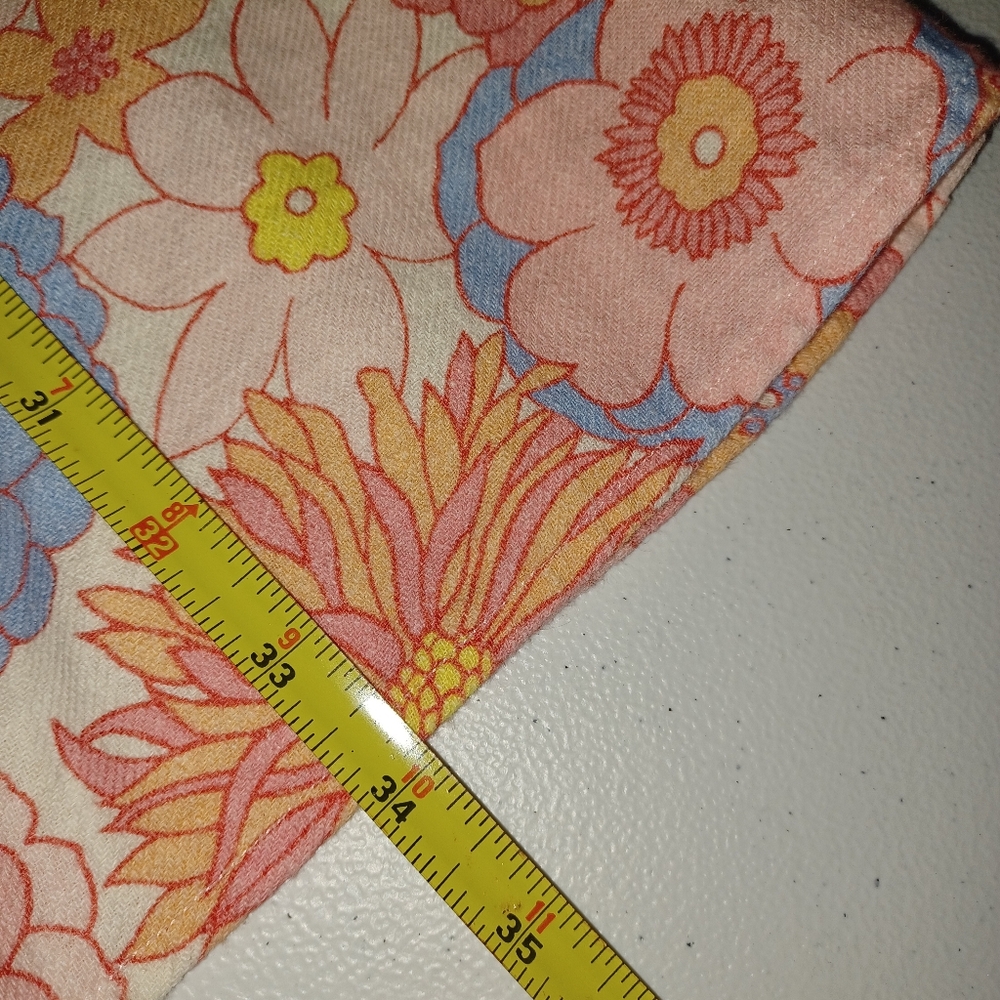 Floral Sleeveless Tuckernuck Ruffle Straps Dress 100% Linen - Picture 9 of 12
